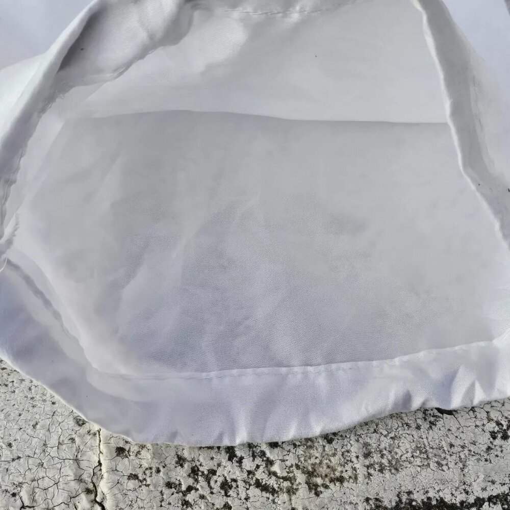Jimmy Choo Dust Bag White Polyester Storage Bag Draw String Made in Italy - Picture 3 of 10